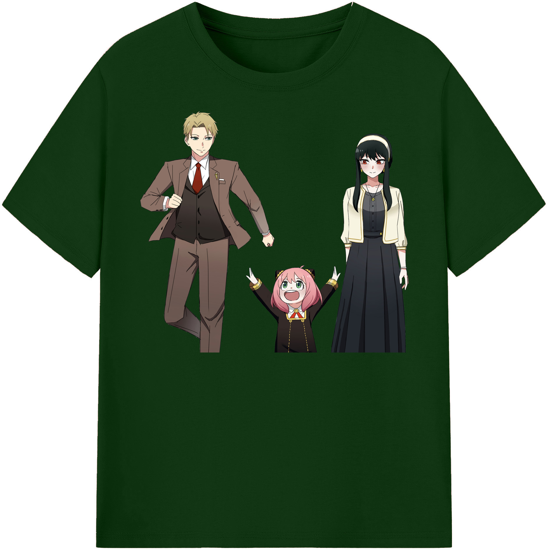 （画像用） SPY×FAMILY间谍家家酒 綿100％半袖Tシャツ（フロントプリント）